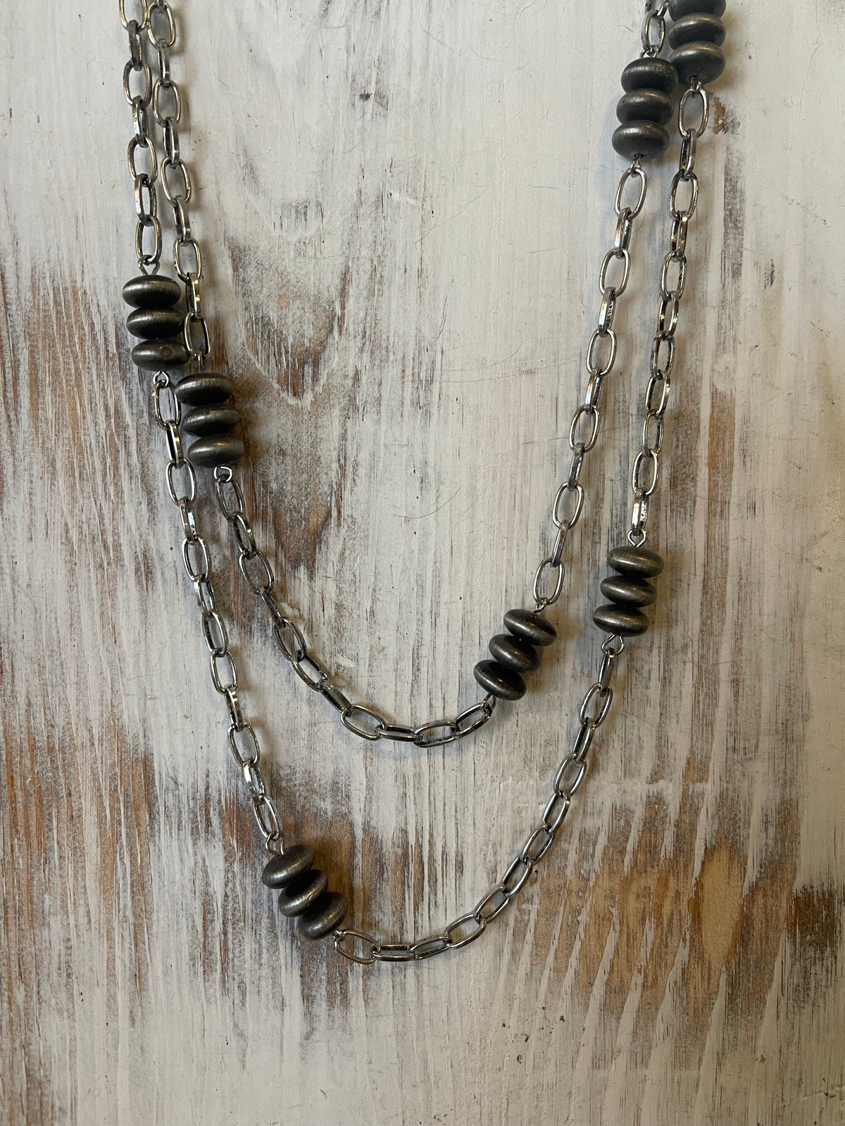 36” Chain Link Necklace with Accents