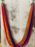 Color me awesome seed bead necklace