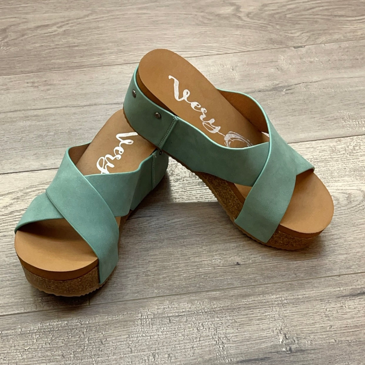 Hero Turquoise Sandal Wedge