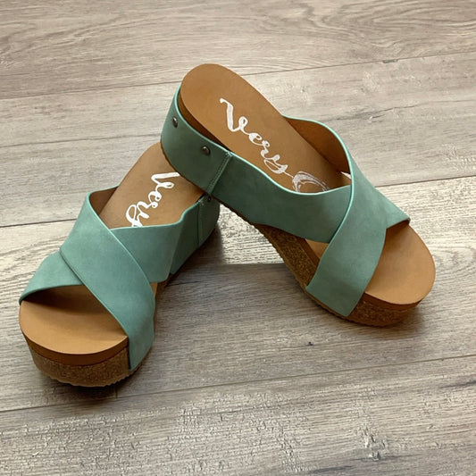 Hero Turquoise Sandal Wedge