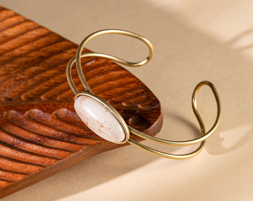 Wrangler Gold Cuff Bangle