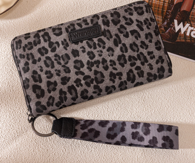 Wrangler Leopard Print Wallet/Wristlet