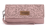 Wrangler Western Floral Tooled Wallet/Wristlet