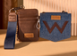 Wrangler Embroidered Dual Pouch Wristlet