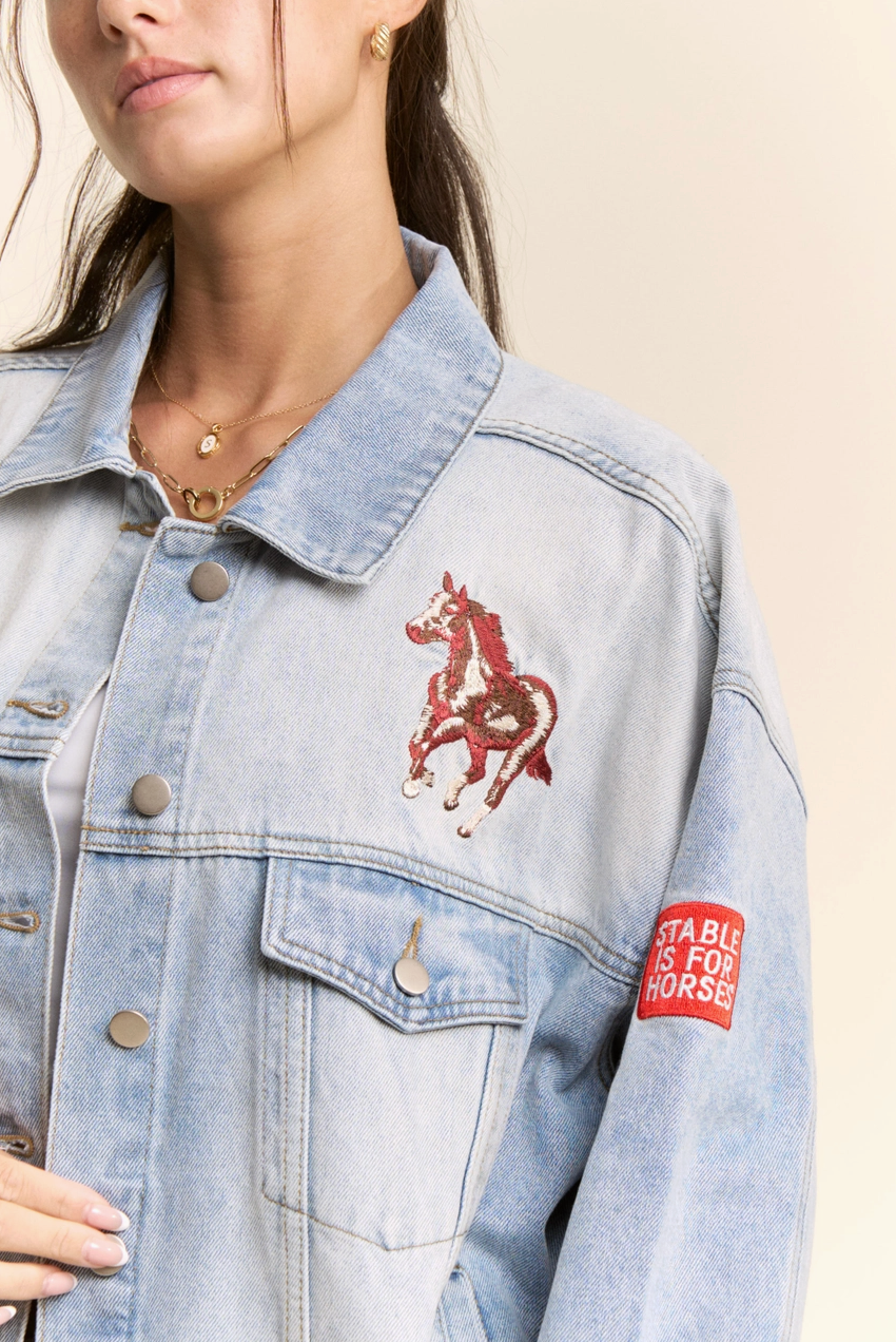 Western Denim Trucker Jacket