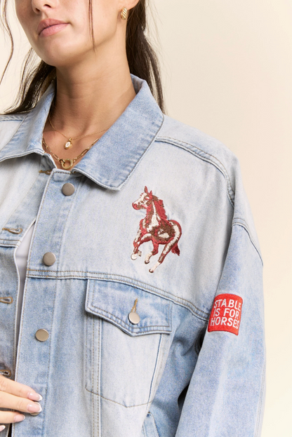 Western Denim Trucker Jacket