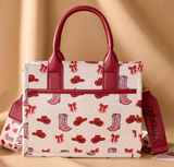 Wrangler Western Print Cowgirl Tote Bag