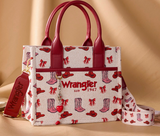 Wrangler Western Print Cowgirl Tote Bag