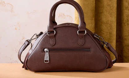 MW Tooled Satchel Fringe Bag