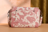 Wrangler Cow Print Fringe Bag