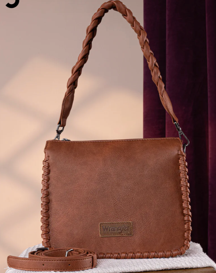 Wrangler Whipstitch Braided Strap Bag