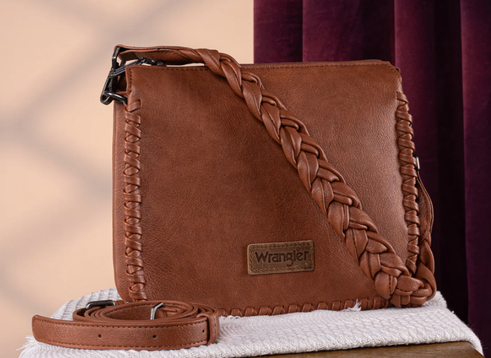 Wrangler Whipstitch Braided Strap Bag