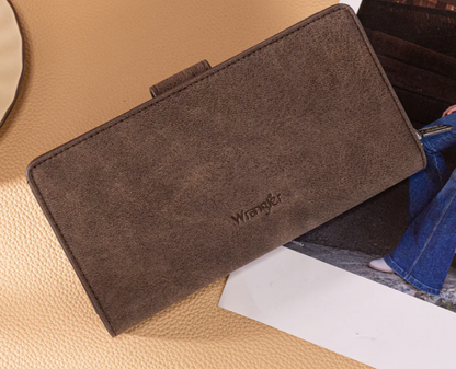 Wrangler Tooled Floral Wallet