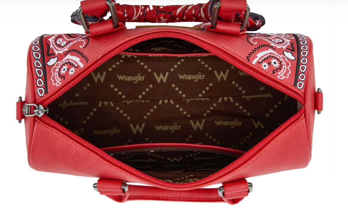 Wrangler Braided Paisley Boston Bag