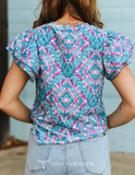 Jade Aztec Top