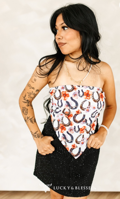 Horseshoe Strapless Top