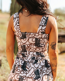 Boots Rope Square Neckline Top
