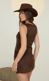 Western Suede Top