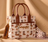 Wrangler Western Print Cowgirl Tote Bag