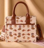 Wrangler Western Print Cowgirl Tote Bag