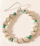 Trail of Hearts Hoop Earrings
