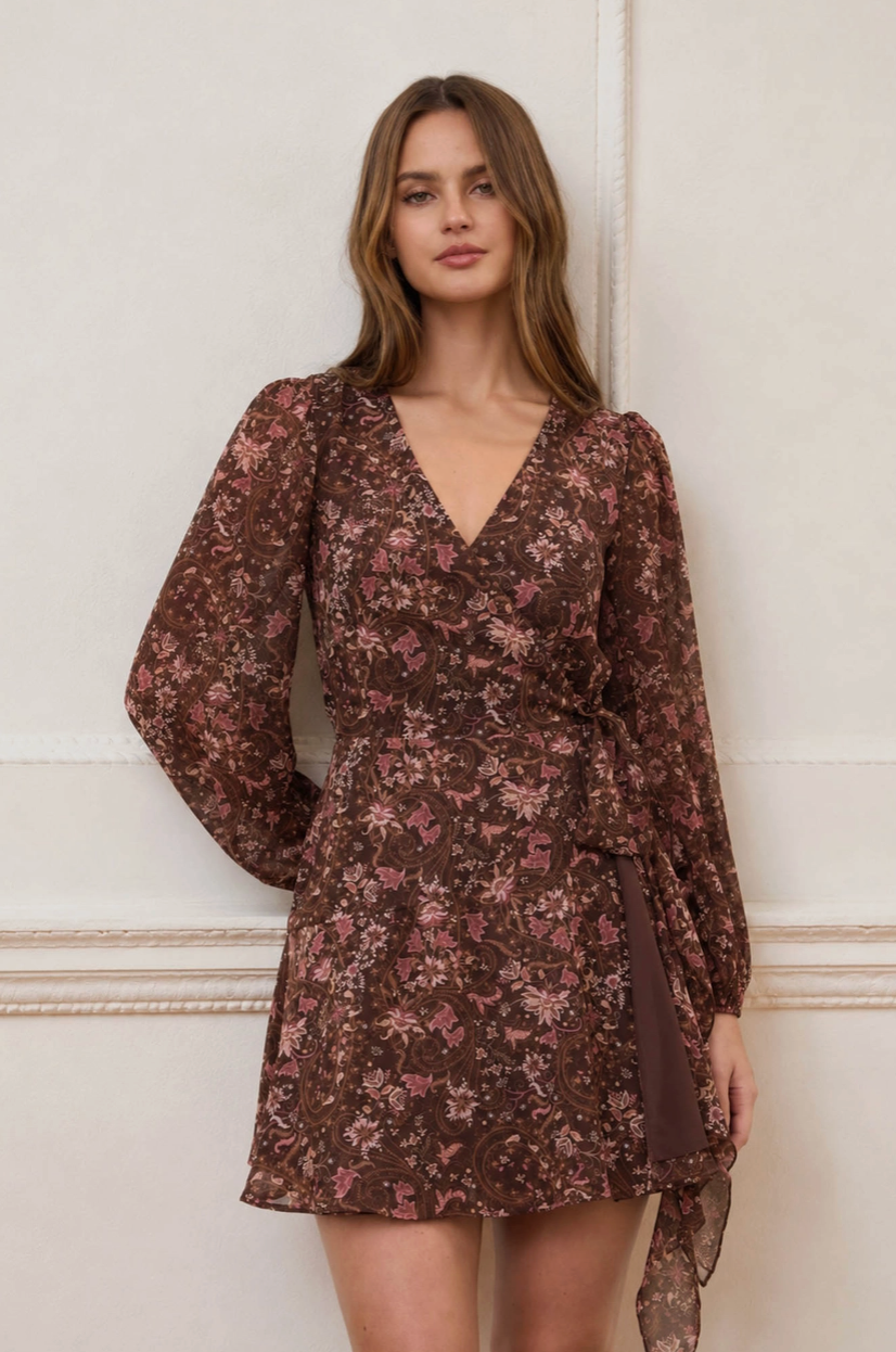 Floral Paisley Mini Dress