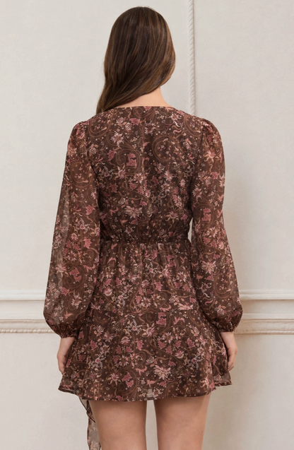 Floral Paisley Mini Dress