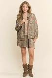 Camo Jacket with Rodeo Patches