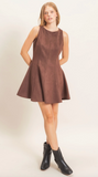 Suede Mini Dress
