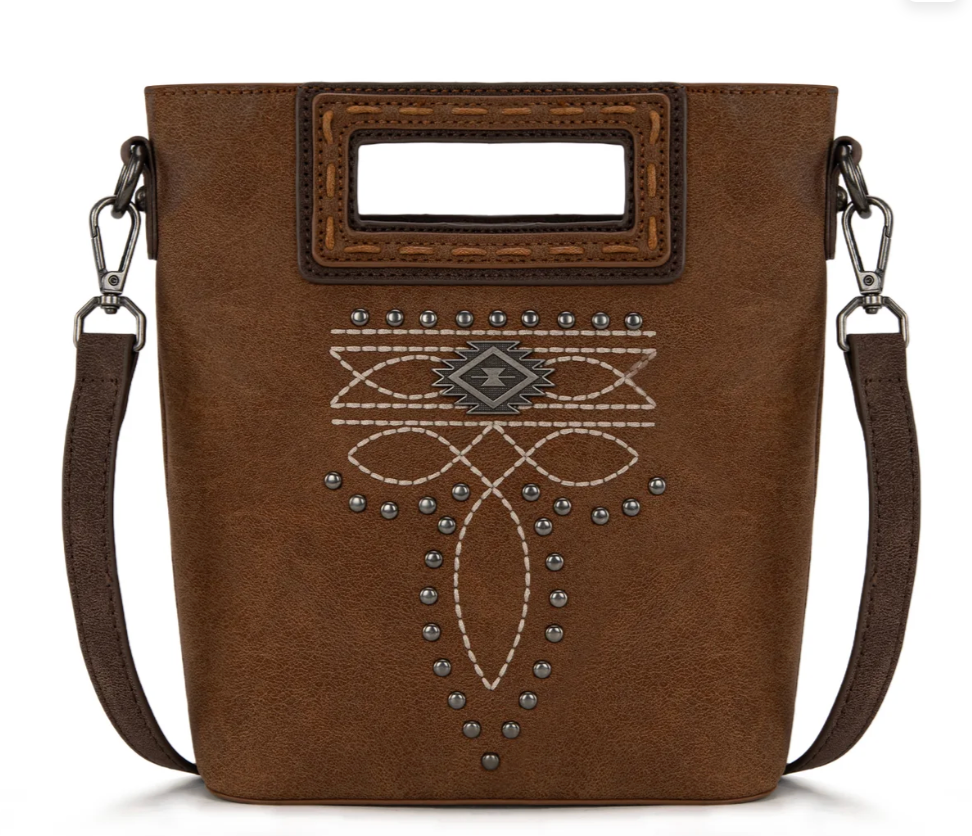 MW Cut Out Embroidered Tote