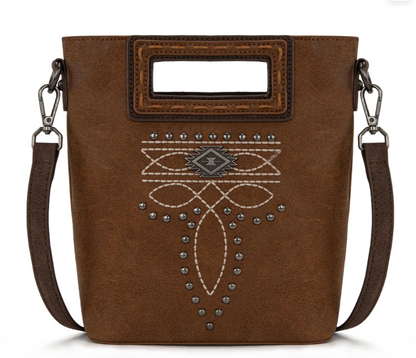 MW Cut Out Embroidered Tote