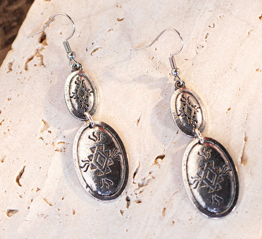 Wrangler Tear Drop Dangling Earring