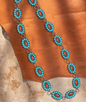 Turquoise/ Red RC Concho Belt