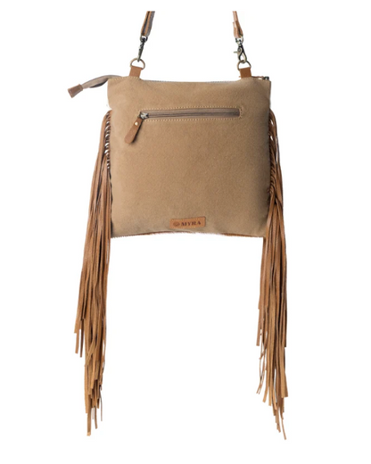 Tumbleweed Trail Fringed Hand-Tooled Bag