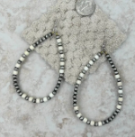 Pearl Bead Teardrop Earrings