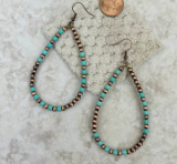 Pearl Bead Teardrop Earrings