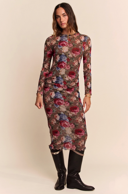 Flower Mesh Dress