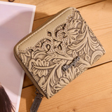 Wrangler Tooled Zip Around Wallet