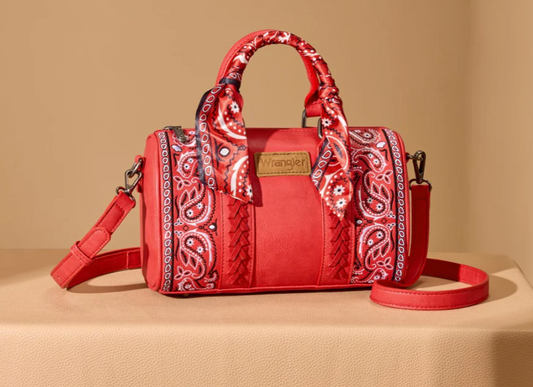Wrangler Braided Paisley Boston Bag