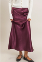 Satin Midi Skirt