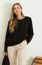 Solid Front Seam Sweater