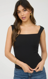 Square Neck Ruched Top