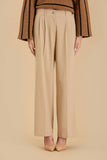 High Waist Pleated Wide Leg Dress Pants