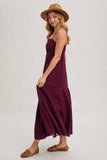 Ruffle Trim Tiered Maxi Sundress