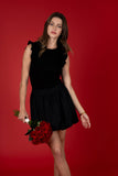 Ruffle Sleeveless Knit Top