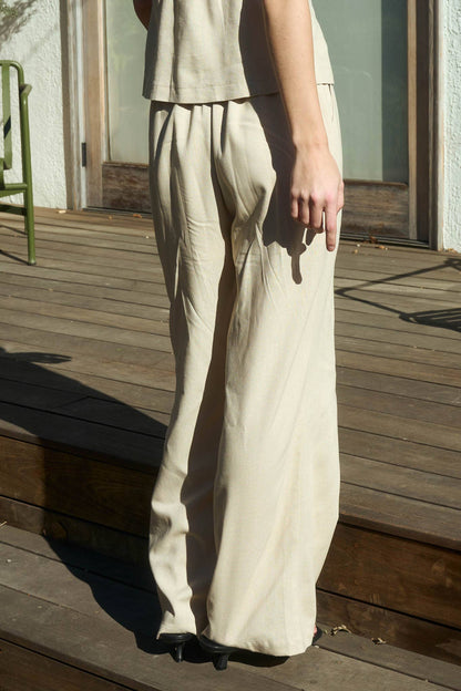 High Waist Linen Pants