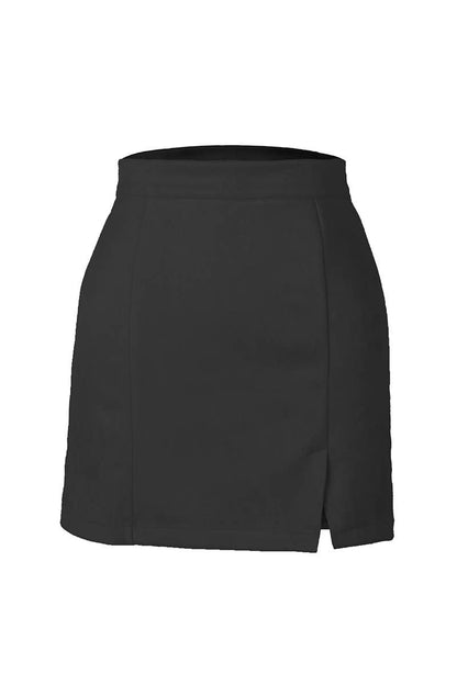 Faux Suede Mini Skirt