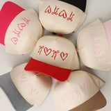 Sweet Hearts and Bows Embroidery Two-Tone Trucker Hat