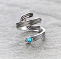 Western Cactus Shape Cuff Ring
