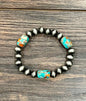 Western Gemstone Stretch Bracelet